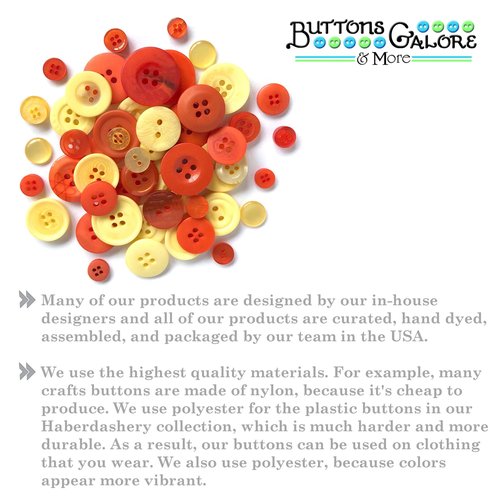 Buttons Galore and More Haberdashery Collection – Extensive Selection of Novelty Buttons and Embellishments for DIY Crafts, Scrapbooking, Sewing, Cardmaking, and Other Art & Creative Projects 4.5 oz