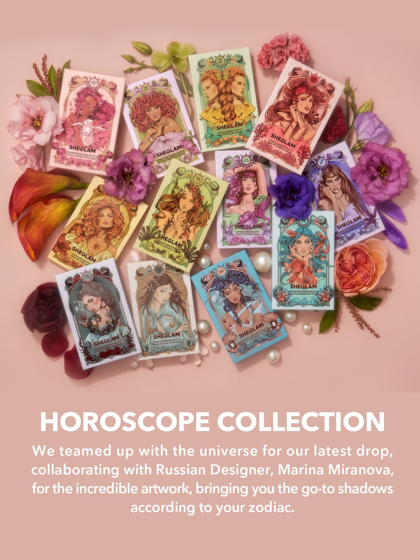 SHEGLAM Glitter Metallic Palette 8-Color High Pigment Green Gold Long Wearing Horoscope Collection Palette - Virtuous Virgo