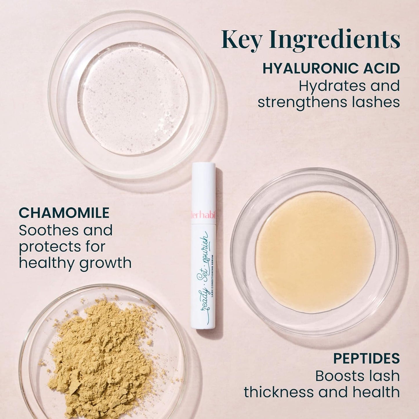 FlutterHabit Lash Conditioning Serum | Thicker & Fuller Peptide Formula - 3ML