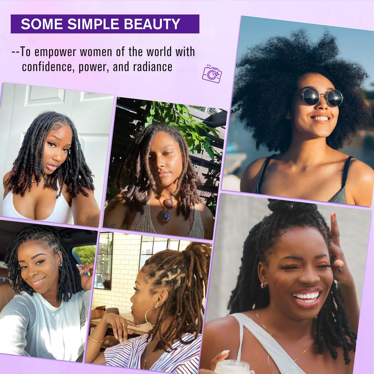 JIFFYLOCS Afro Kinky Bulk 100 % Human Hair for Dreadlock Extensions,10 Inch 60g 2 Bundles/Package Black,Making Dreadlocks Twist or Braids Repair Extensions
