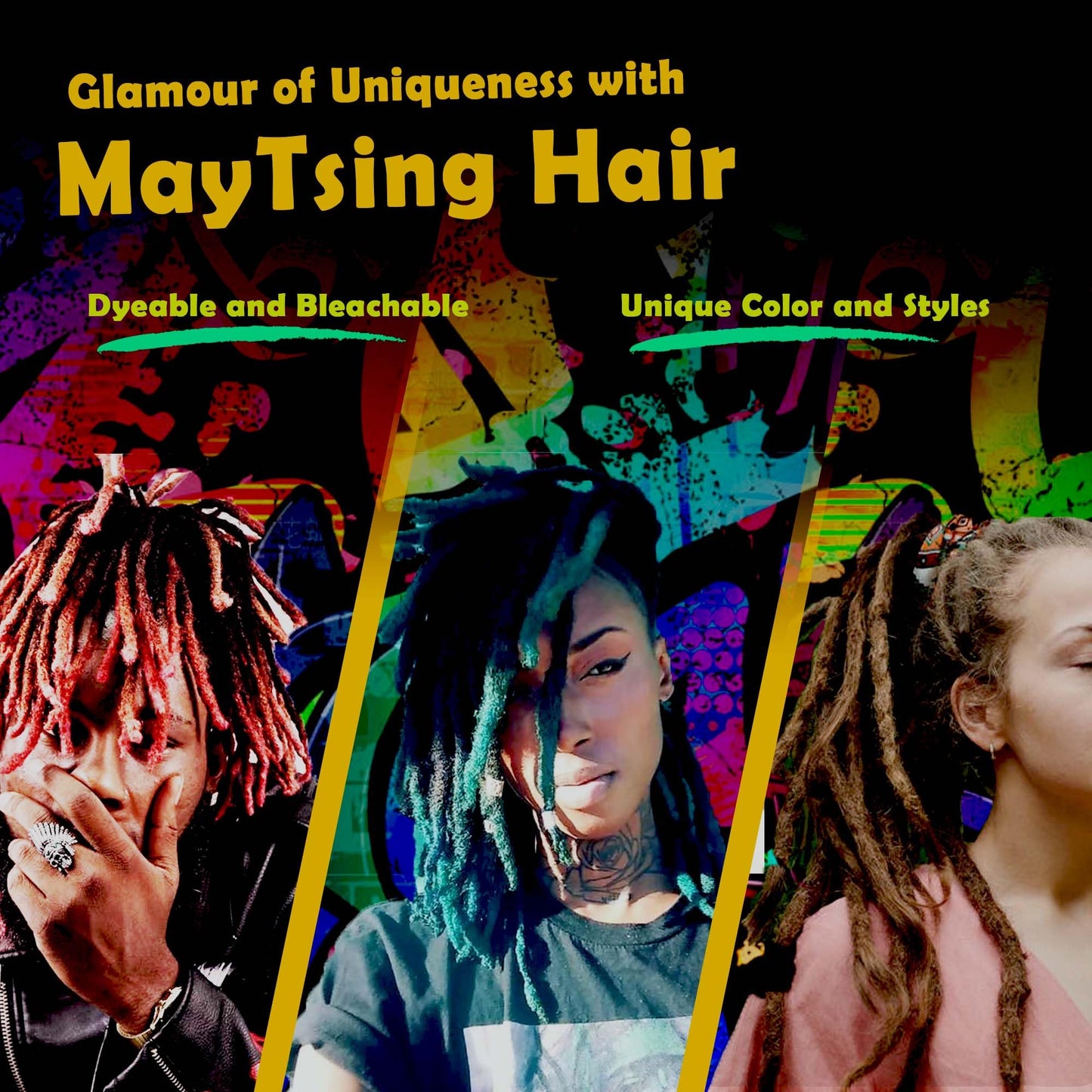 Maytsing Afro Kinkys Bulk 100% Human Virgin Hair - 8inch,3oz/90g,Natural Black - 4C Texture - for Dreadlocks, Loc Repair, Twists, Braids - Can Be Bleached and Dyed to Honey Blond Color