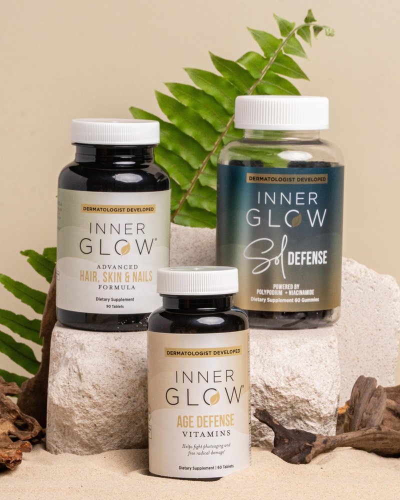 Inner Glow Sol Defense Gummies β Dermatologist & Plastic Surgeon-Formulated Skin Resilience Vitamin Supplement with Polypodium Leucotomos & Niacinamide, Passion Fruit Flavor, 60 Sugar-Free Gummies