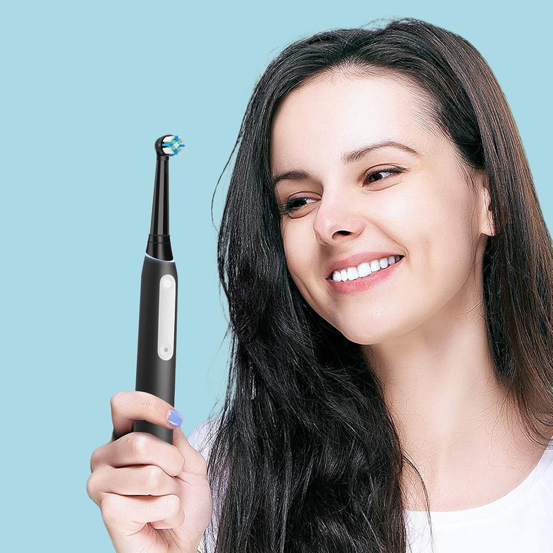 Oral-B IO Electric Toothbrush Replacement Heads - Deep Clean Brush Heads | 6 Black