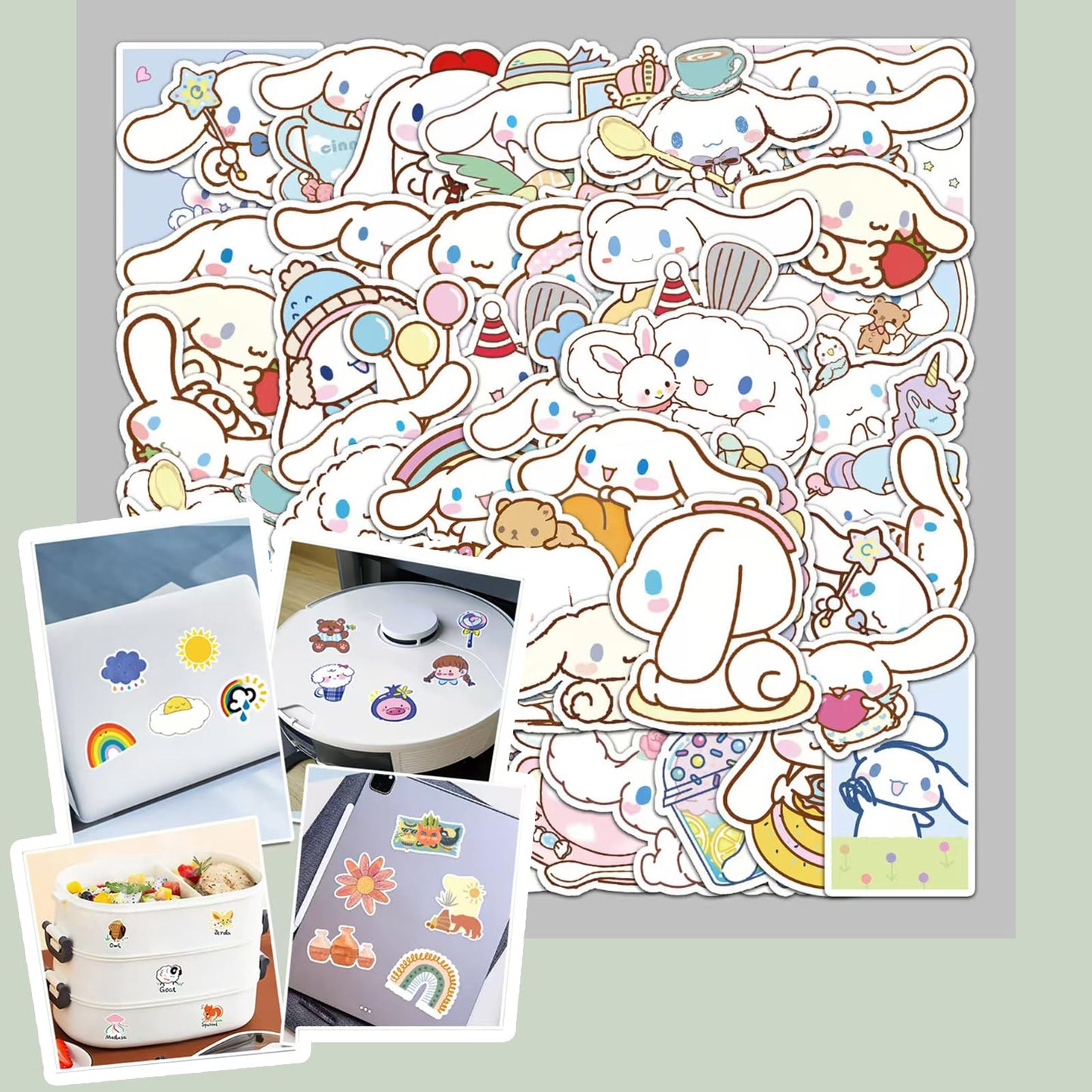 PJKJEUU Kawaii Accessories Gift Set Include Cute Headband, Hair Band, Hair Ties,Hair Clips, Purse Stickers Necklace Bracelet (Blue)