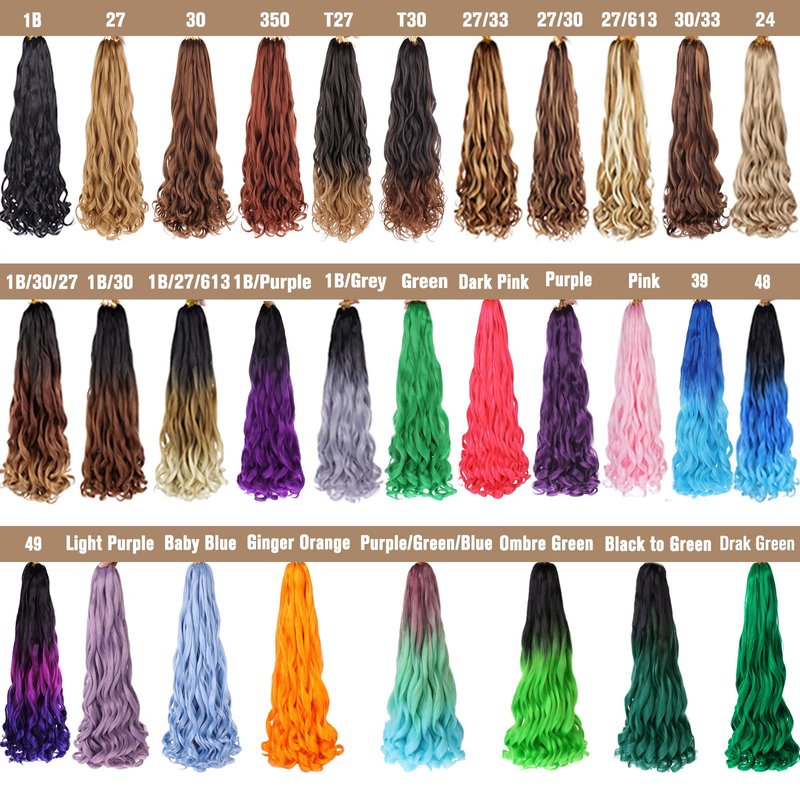 COOKOO 9 Packs 30 Inch Pre Stretched French Curly Braiding Hair Blonde 85g/pack Easy Braid Crochet Hair Big Wavy Braiding Hair Extentions for Senegalese Twist Hair 27#