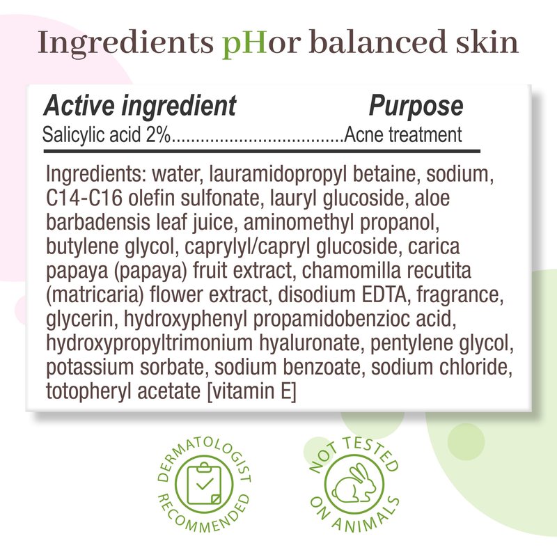 pHisoderm Anti-Blemish Salicylic Gel Cleanser For Acne, pH Balanced Clears & Prevents Breakouts, Free From Parabens, Sulfates, Mineral Oil, Soap, Alcohol & Dyes, 6 Fl Oz (3 x 6 fl oz)