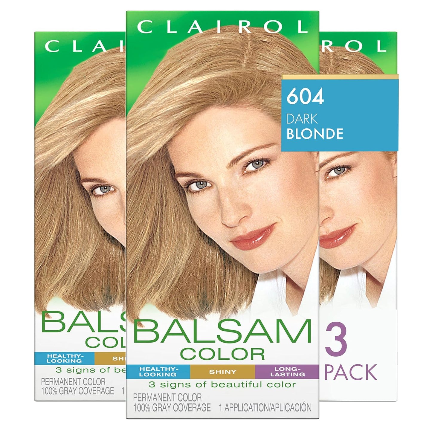 Clairol Balsam Permanent Hair Dye, 618 Black Hair Color, Pack of 1