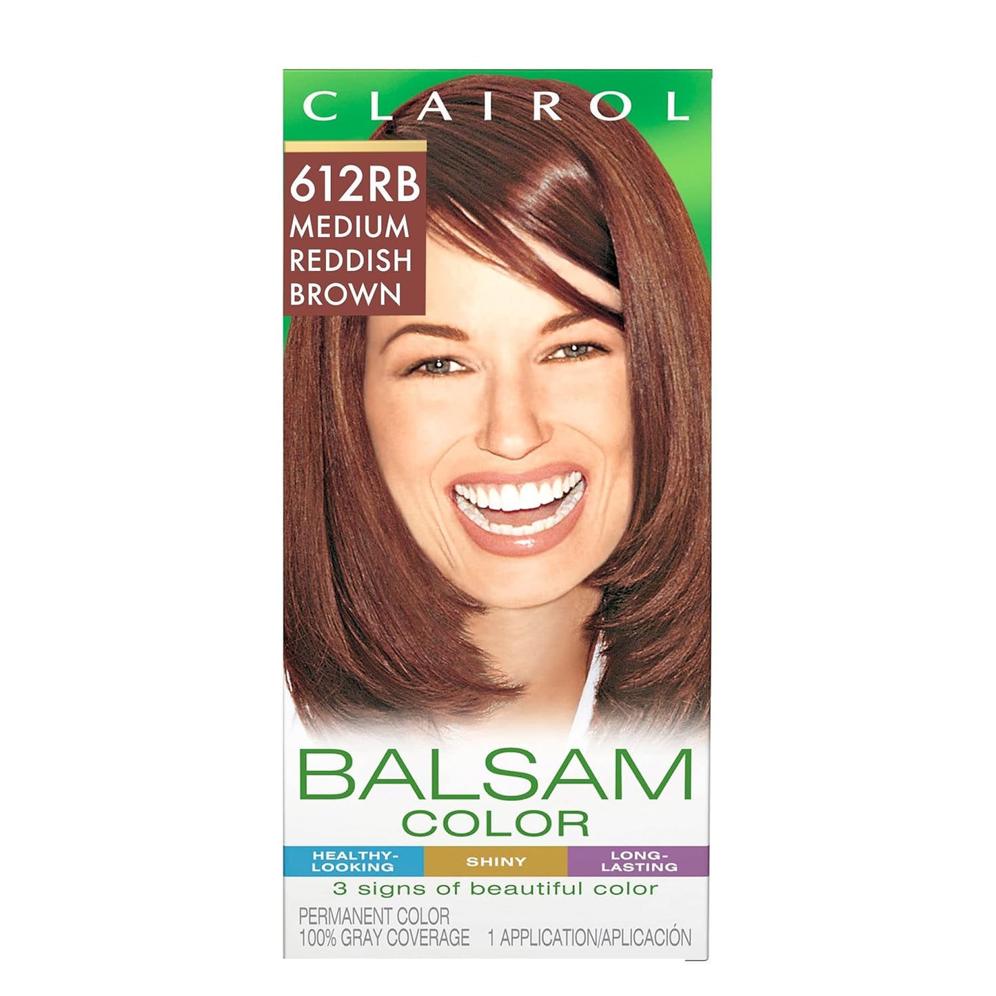Clairol Balsam Permanent Hair Dye, 618 Black Hair Color, Pack of 1