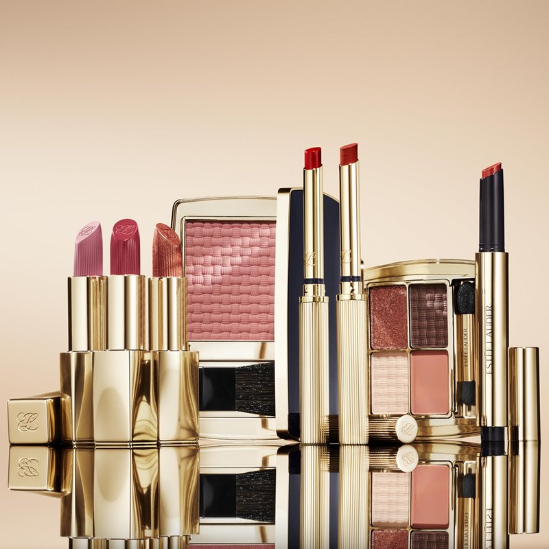 Estée Lauder The Essential Eyeshadow Quad Long-Lasting Palette | Shape, Sculpt, Magnify, Après Spree, 0.14 Ounce