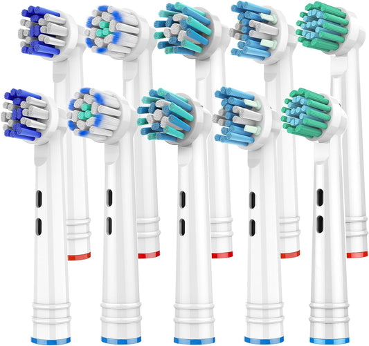 Replacement Toothbrush Heads for Oral B Braun, 10 Pcs Professional Electric Toothbrush Heads Brush Heads Compatible with Oral B Replacement Heads Refill 7000/Pro 1000/9600/500/3000/8000