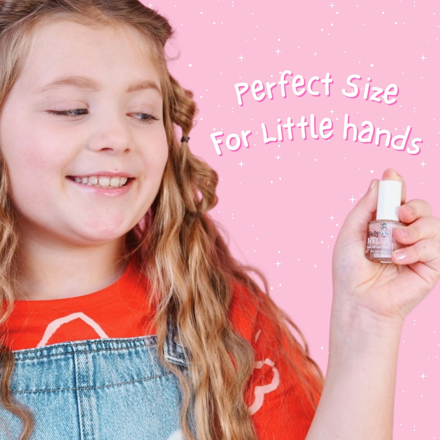 MISS NELLA SPRING IT ON Varnish Pack- Blue, Lilac, Pink, Yellow, Green and Blue Peel Off kids nail polish