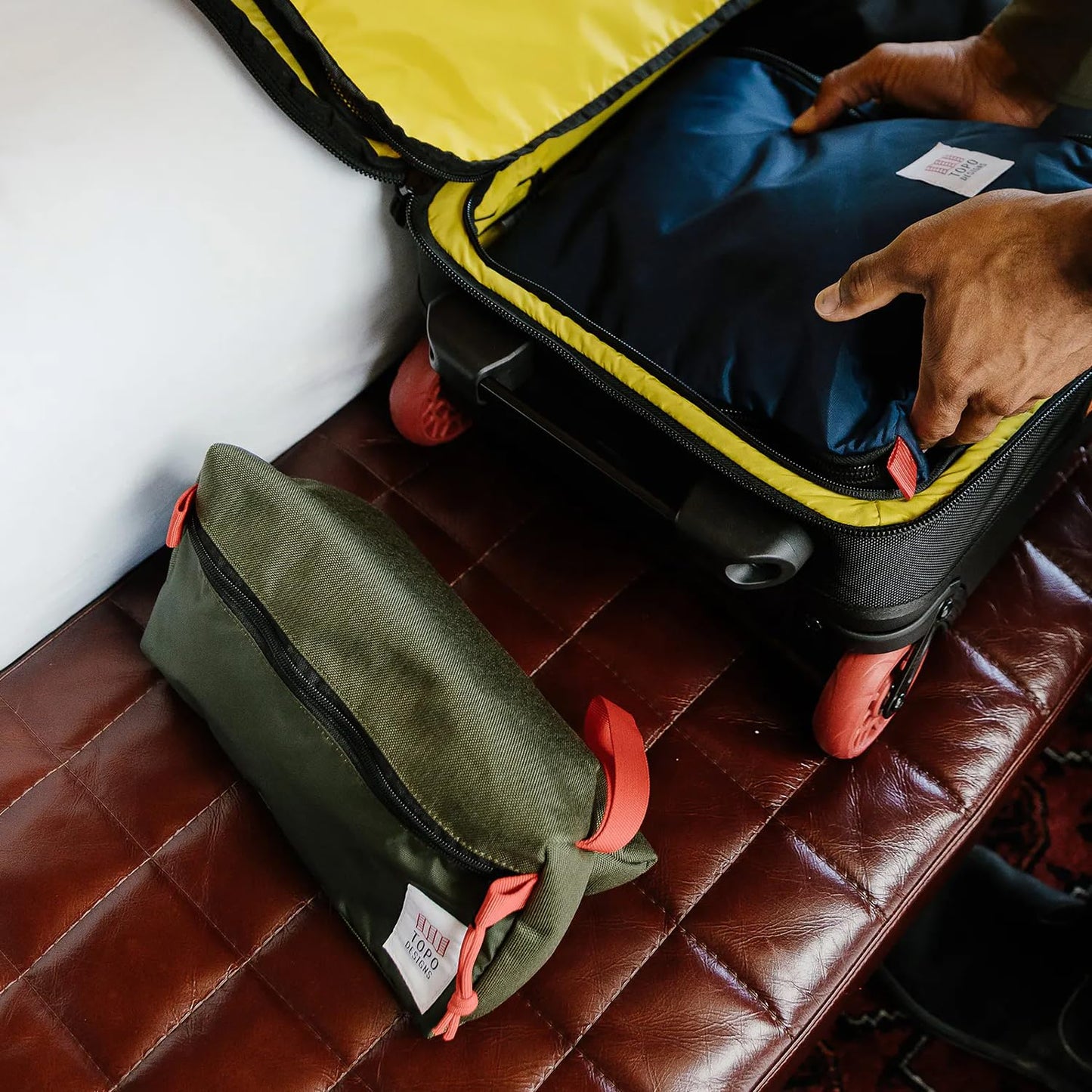 Topo Designs Dopp Kit Rose/Geode Green One Size