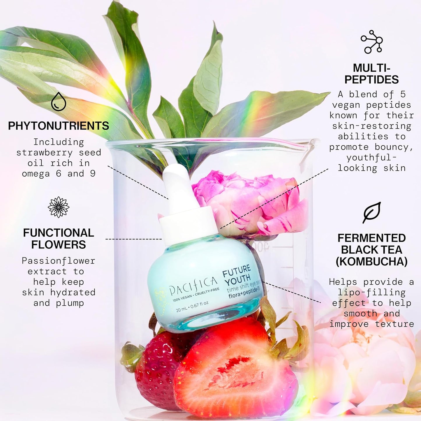 Pacifica Glow Baby Brightening Eye Cream – Vitamin C Under Eye Cream for Dark Circles & Puffiness, Caffeine-Infused Eye Brightener for Tired Eyes Fragrance-Free 0.5 oz Clean Vegan Dermatologist Tested