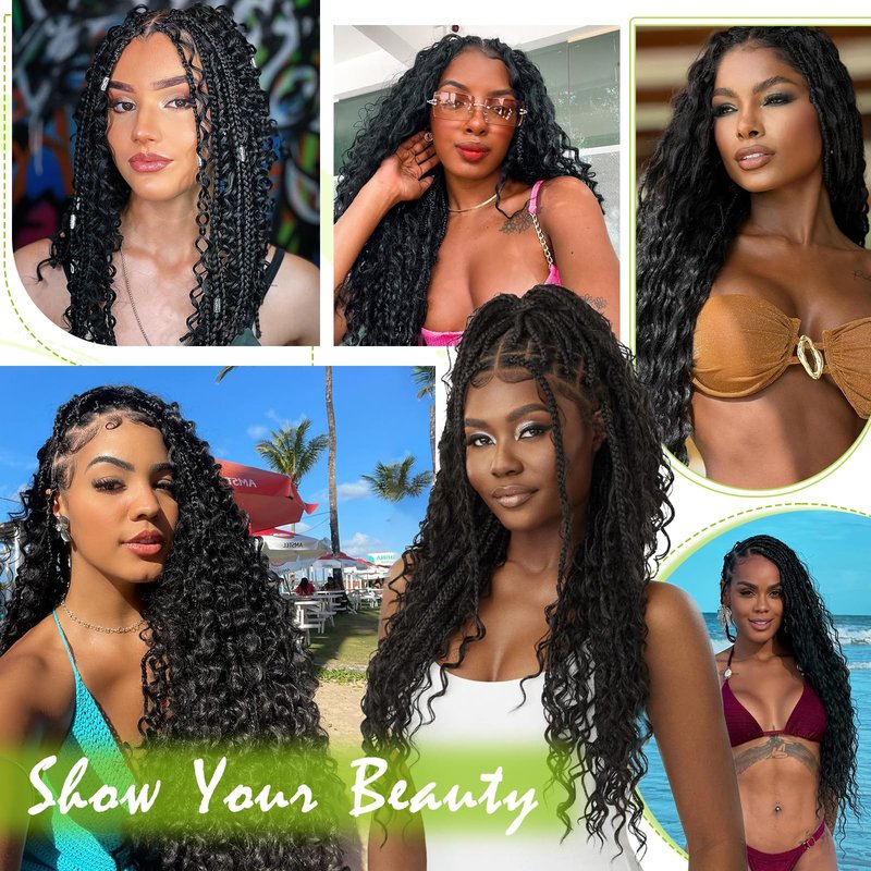 Human Braiding Hair 12A Deep Water Wave Bulk Human Hair 75g 18 Inch No Weft 10 Braids Per Pack Wet and Wavy Braiding Natural Black