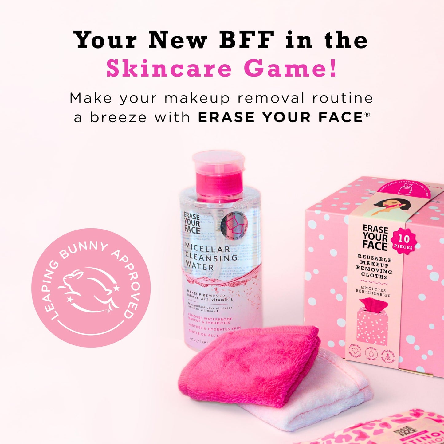 ERASE YOUR FACE Foaming Face Wash - Gentle Face Wash to Rejuvenate & Nourish Skin - Hydrating Face Wash Enriched with Hyaluronic Acid, Ceramides & Vitamin C for a Radiant Glow (6.8 Fl Oz)