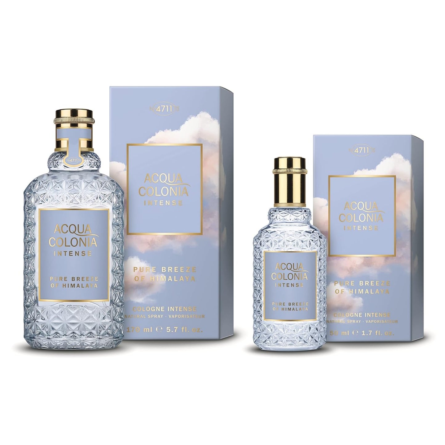 4711 Acqua Colonia Intense Pure Breeze of Himalaya - Unisex 1.7 oz EDC Spray for Refreshing Fragrance