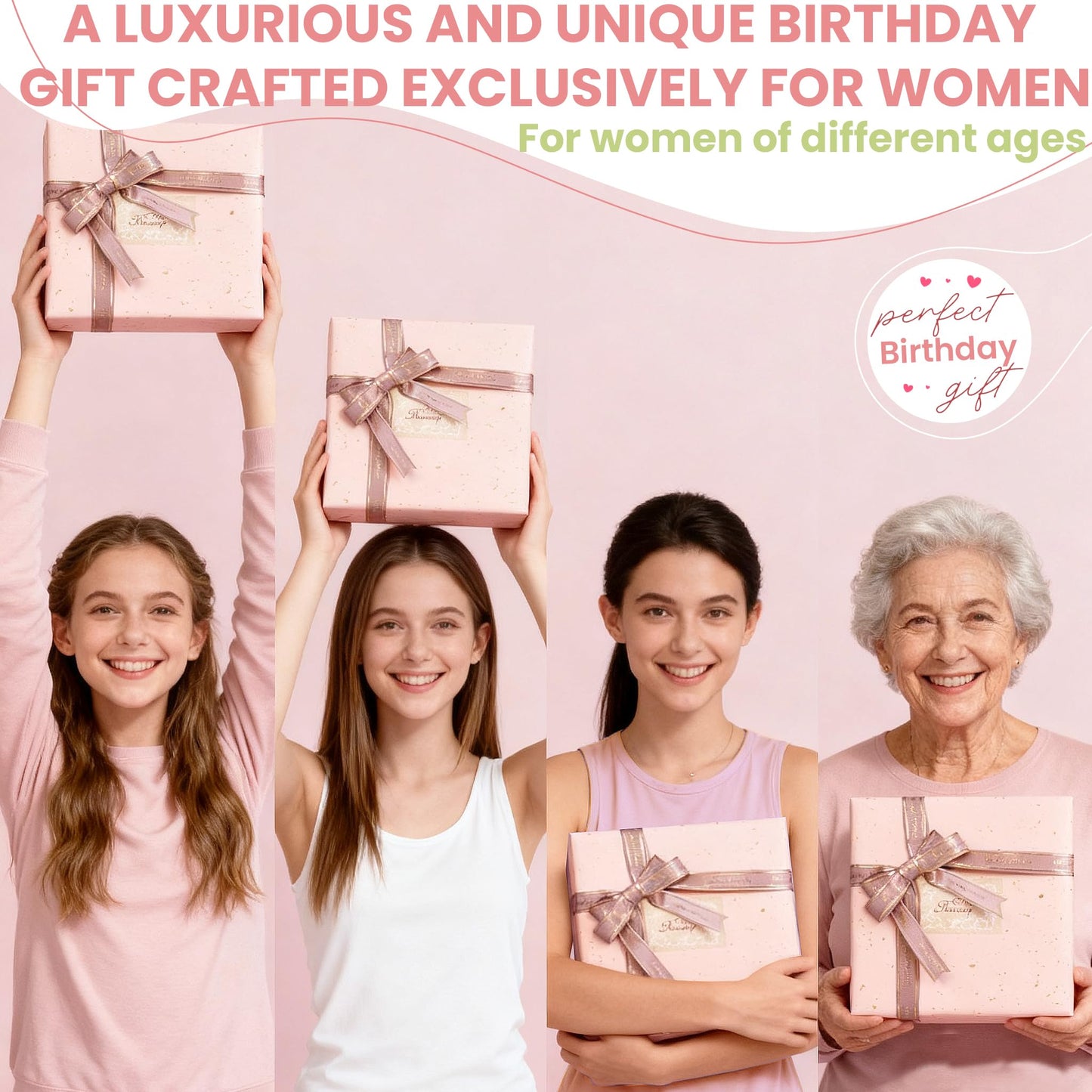 Birthday Gifts for Women,13Pcs Gift Basket, Perfect for Teenage Girls,Sisters,Mothers Mother's Day Dream Gift Set,Birthday Gifts,Thanksgiving Gifts,Christmas Gifts Care Package,Self Care Set