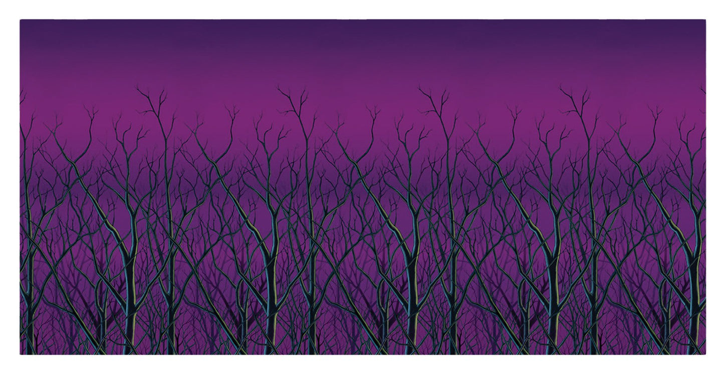 Beistle Spooky Forest Treetops Backdrop