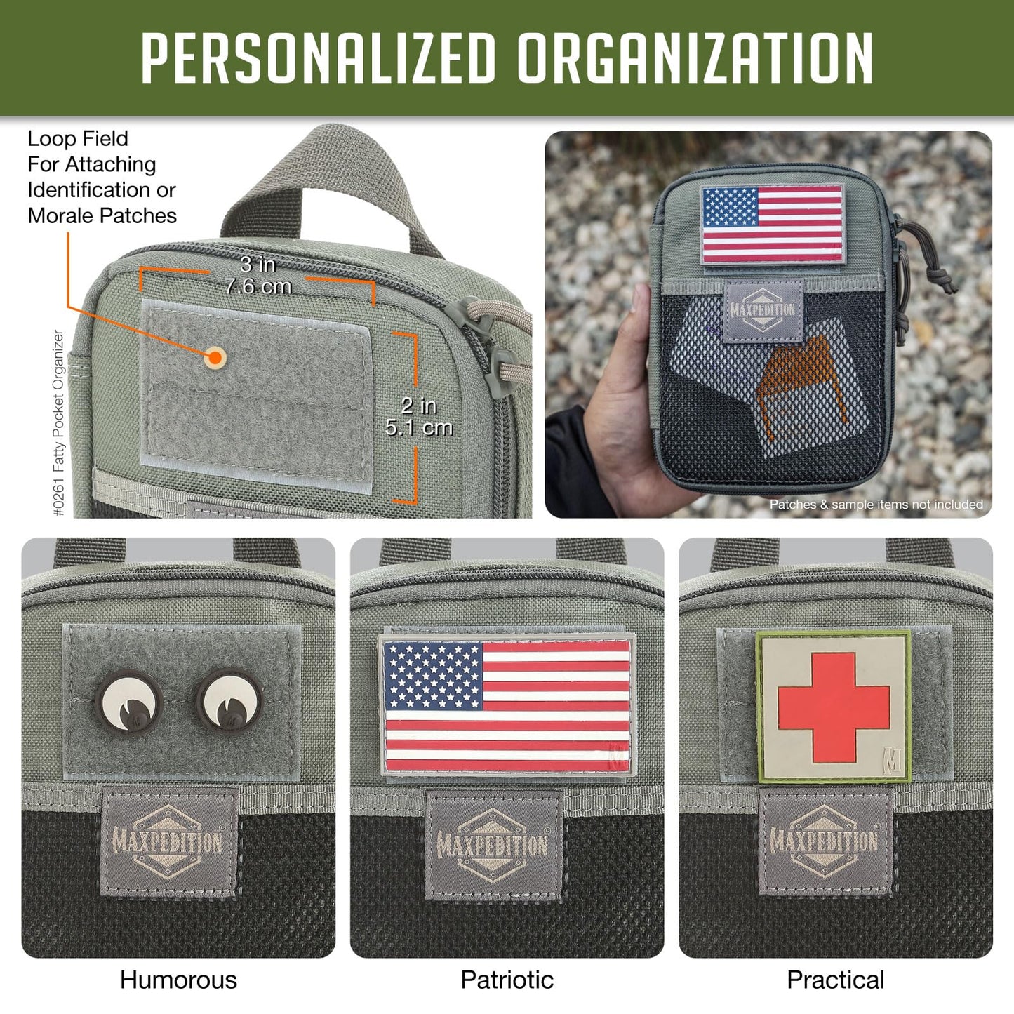Maxpedition Medium Fatty 2012 Pocket Organizer (Foliage Green)