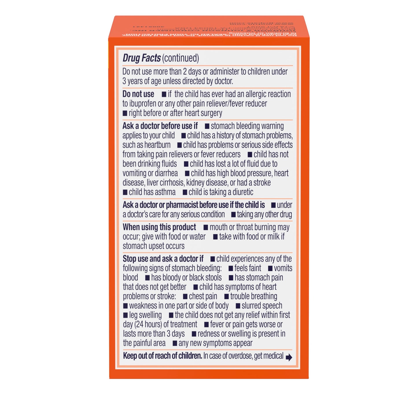 Motrin Children's Dye-Free Chewable Tablets with Ibuprofen, Kids' Fever Reducer & Pain Reliever for Sore Throat, Fever, Toothache & Pain Relief, Grape Flavor, 24 Ct