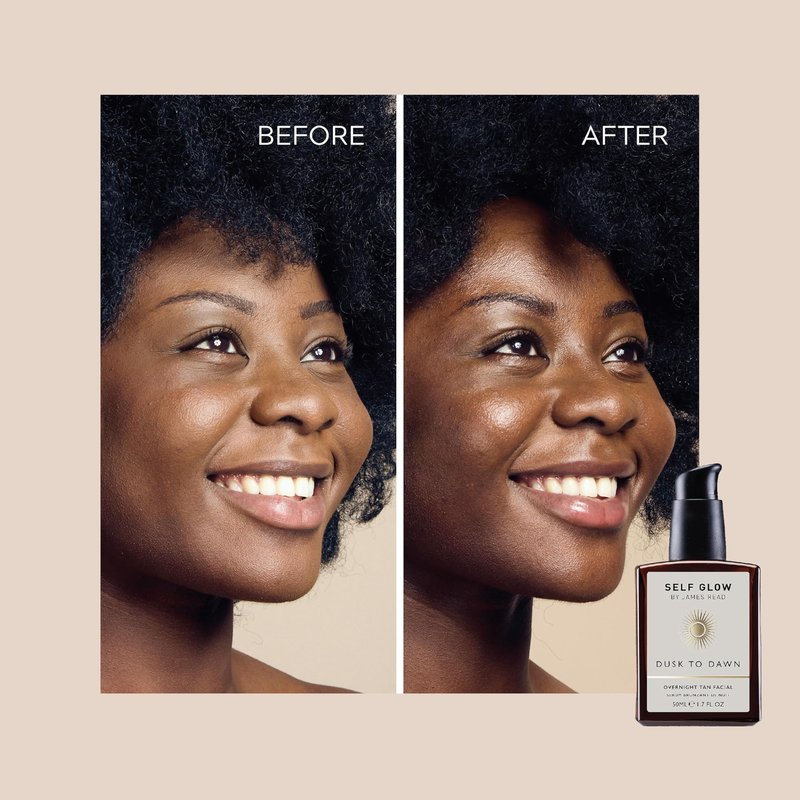 Self Glow by James Read - Dusk to Dawn Overnight Tan Facial Serum Travel Size | Hydrate, Smooth| Aloe, Vitamin E + Plant-Based DHA | Stain-, Silicone- + Drying Alcohol-Free (15mL | 0.5 fl oz)