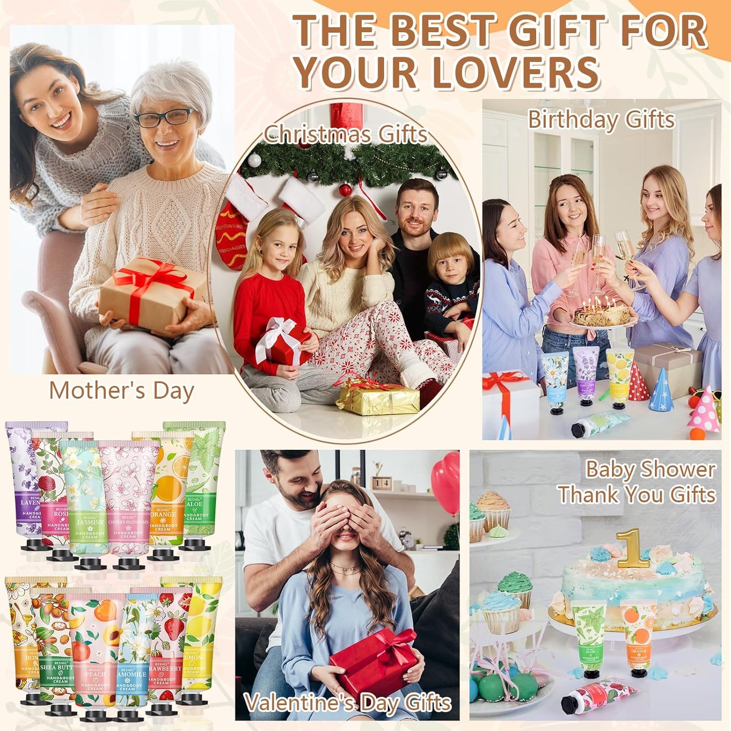 12 Pack Hand Cream Gifts Set For Women, Mini Hand Lotion Travel Size in Bulk for Dry Cracked Hands, Graduation Gifts, End of Year Teacher Appreciation Gifts, Thanksgiving Gifts, Party Favors