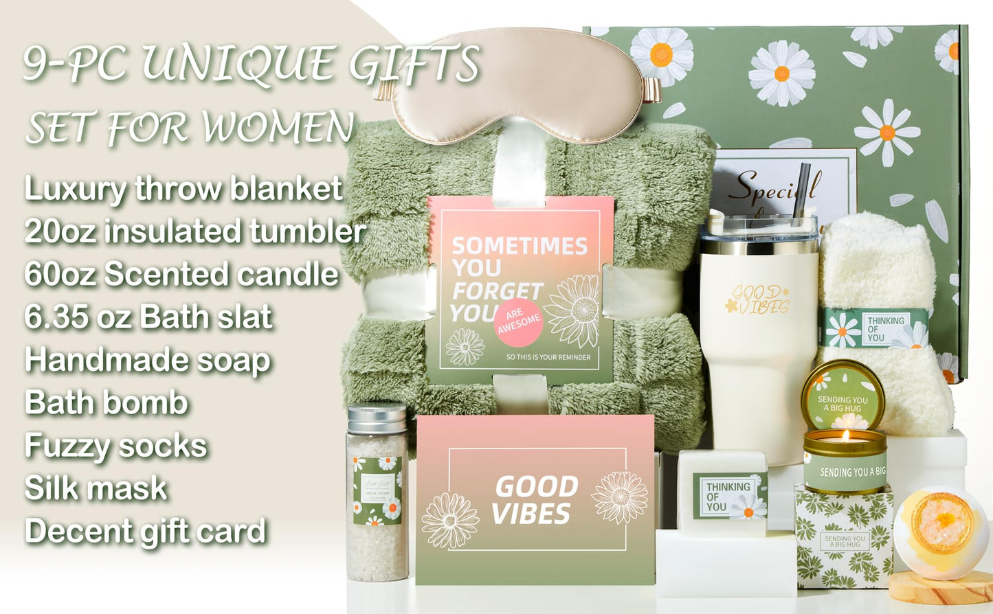 Self Care Gifts for Women:Spa Baskets · Get Well Soon , Birthday Gifts for Women Care Package · Relaxation Gift Sets for Women · Relaxing or Thinking of You for Her