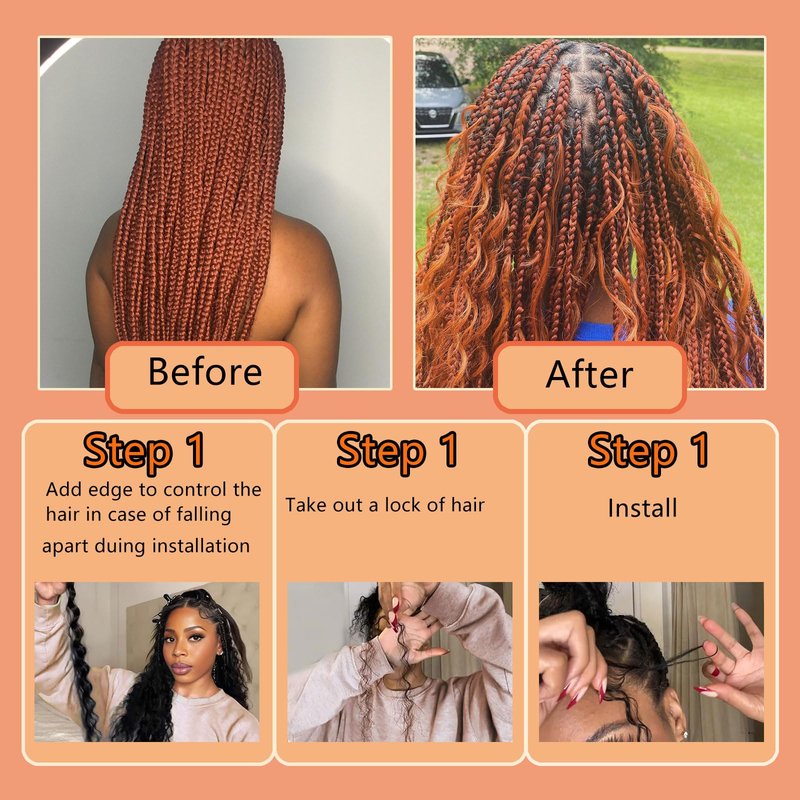 Ginger Human Braiding Hair 16 Inch 100 g 2 Bundle Deep Water Wave Bulk Human Hair for Braiding Curly Human Hair for Boho Braids Wet and Wavy Human Hair Extensions No Weft Micro Braiding Hair