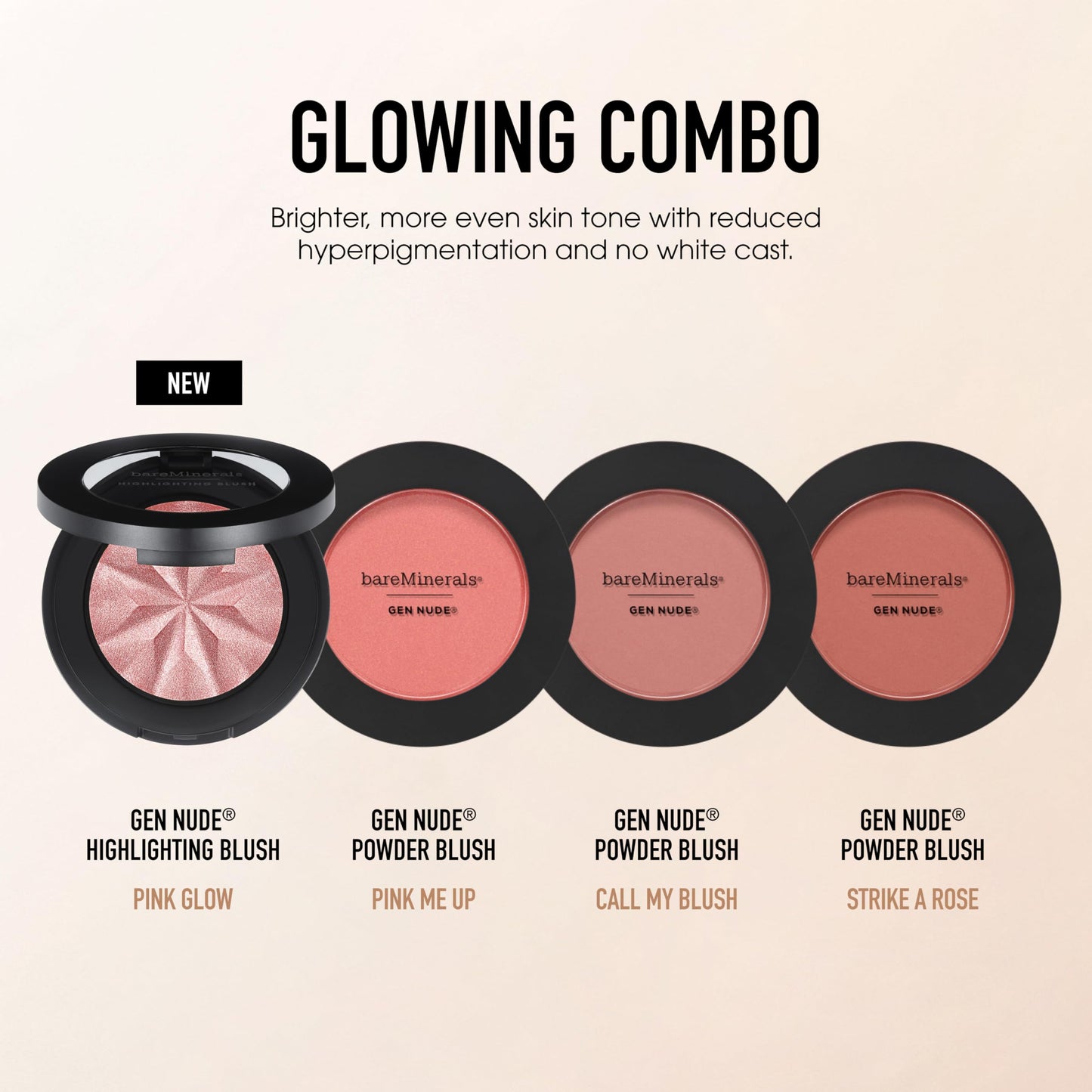 bareMinerals Gen Nude Powder Blush, Strike A Rose, Vegan, Cruelty-Free & Dermatologist-Tested