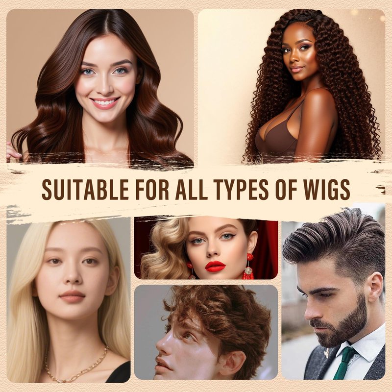 Luxury Wig Shampoo and Conditioner Set for Synthetic & Natural Hair Wigs | Sulfate-Free, Deeply Nourishes & Detangles, Enhances Radiant Shine & Softness, Prolongs Wig Lifespan - 2Pack