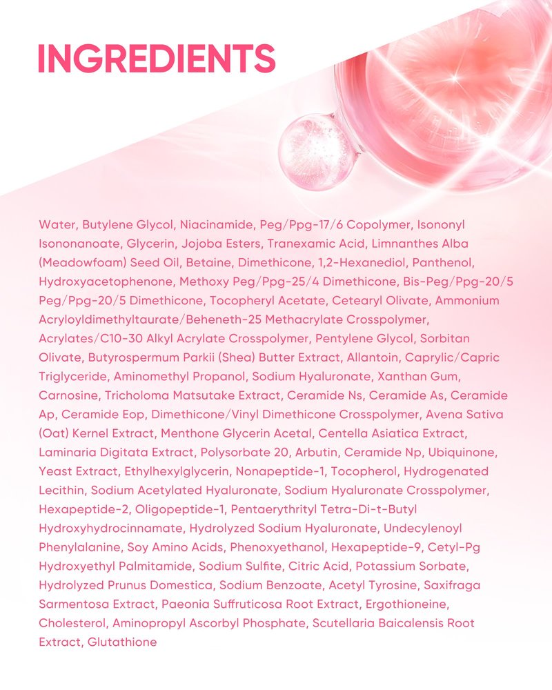 Niacinamide Brightening Cream,Fades Dark Spots, Evens Skin Tone, Tranexamic Acid, α-Arbutin, 5X Ceramides, Centella Asiatica, Suitable for Oil and Acne-prone skin, 2.82 OZ / 80g