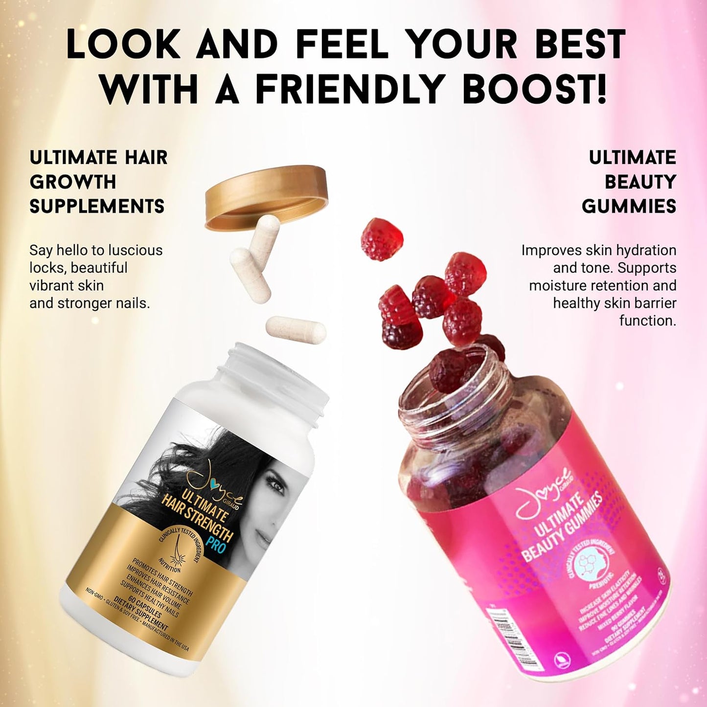 Ultimate Hair Strength Keratin Therapy Shampoo - Cynatine & Pure4 Oils | 8 Fl. Oz