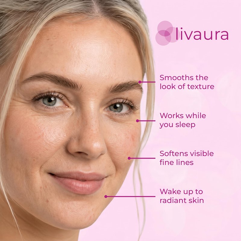 LIVAURA Retinol Night Cream – Anti Aging Face Cream for Women, Retinol Night Moisturizer for Face, Wrinkle Creams & Hydrating Facial Creams for Mature Skin, Reduce Fine Lines And Other Signs of Aging