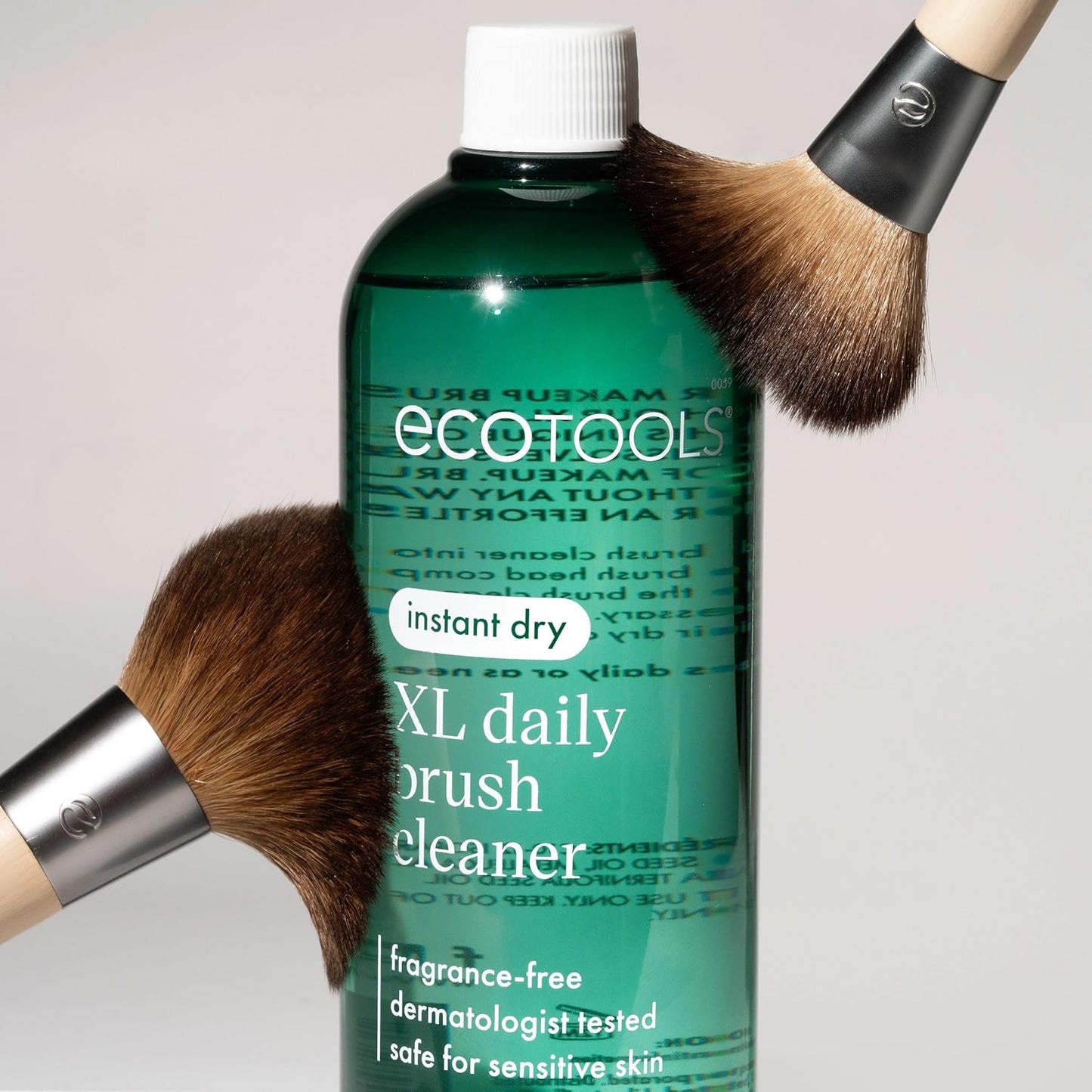 EcoTools Daily Makeup Brush Cleanser Spray, Quick Drying, Fragrance Free & Dermatologist Tested, Travel Size, TSA Approved, Cruelty-Free & Vegan 3 fl oz./89 ml. Bottle