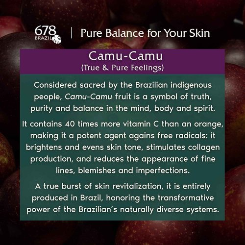 678Brazil Pro-Aging Face Serum - Daily Use - Reduces Fine Lines & Wrinkles - Firmer & More Radiant Skin - Camu-Camu, Hyaluronic Acid, 1% Bakuchiol, Vitamin C, Prebiotic, Niacinamide - 1.01 fl oz