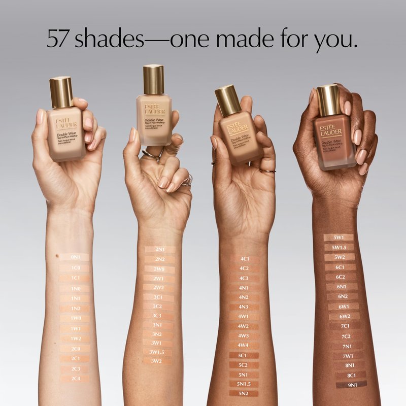 Estée Lauder Double Wear Stay-in-Place Foundation Makeup | 36-Hour Long-Wear Matte Foundation, 1 Fl Oz, 2C1 Pure Beige
