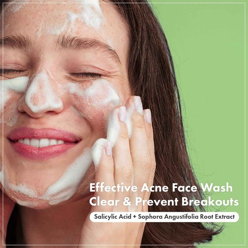 NATUREKIND Acne Deep Cleansing Foam, Formulated with Salicylic Acid for Acne Prone Skin, Daily Acne Face Wash for Removing Sebum and Dead Cells, Korean Skin Care, 100ml, 3.38 fl. oz.