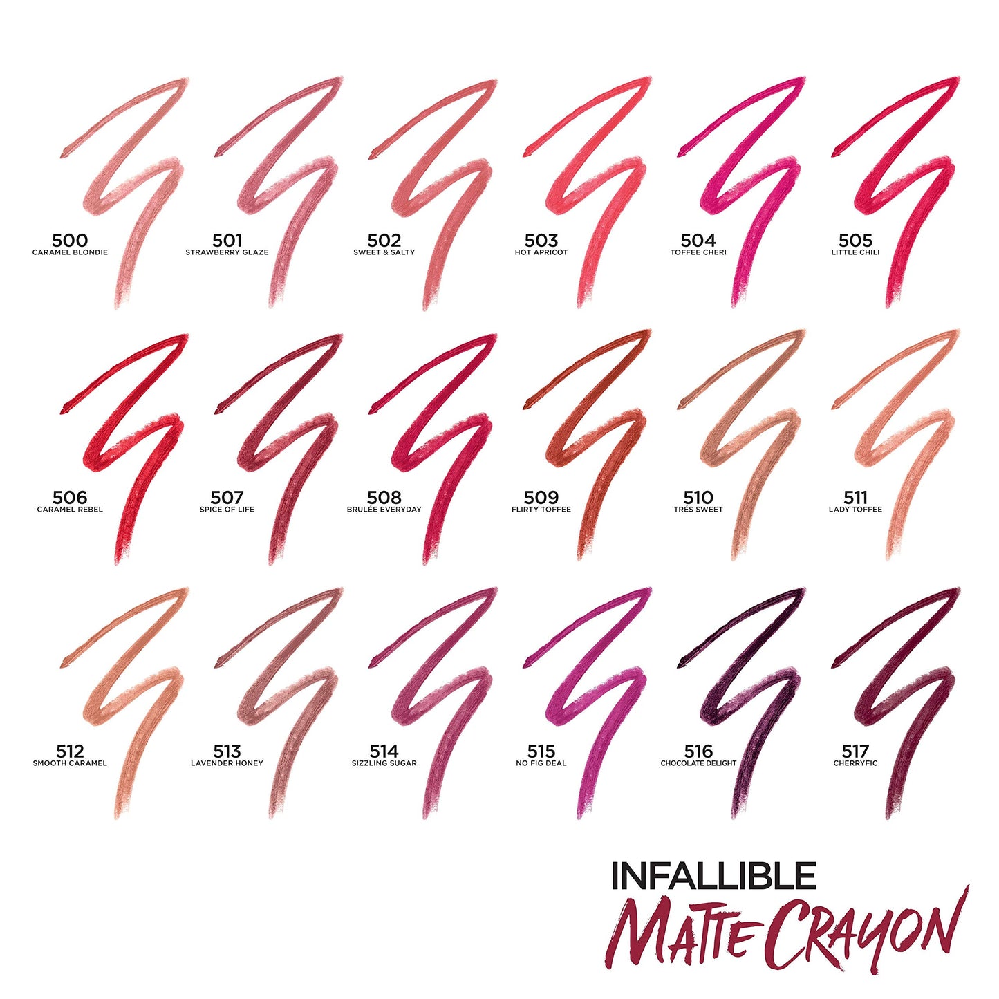 L’Oréal Paris Infallible Matte Lip Crayon, Chocolate Delight (Packaging May Vary)