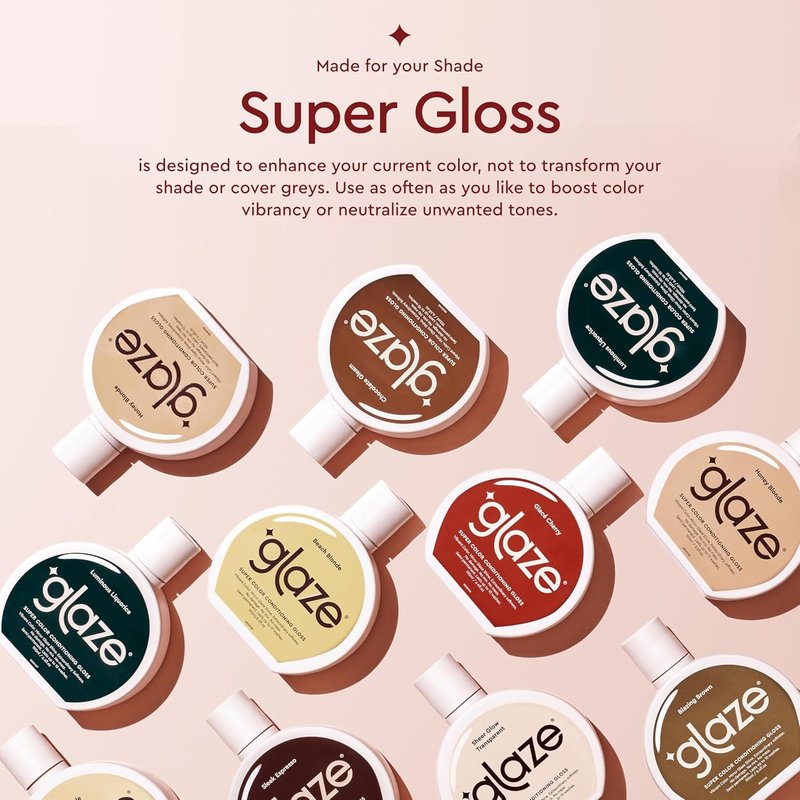 Glaze Copper Crush Conditioning Gloss - 4-in-1 Deep Conditioning Hair Mask & Repair Treatment | 6.4 Fl. Oz.