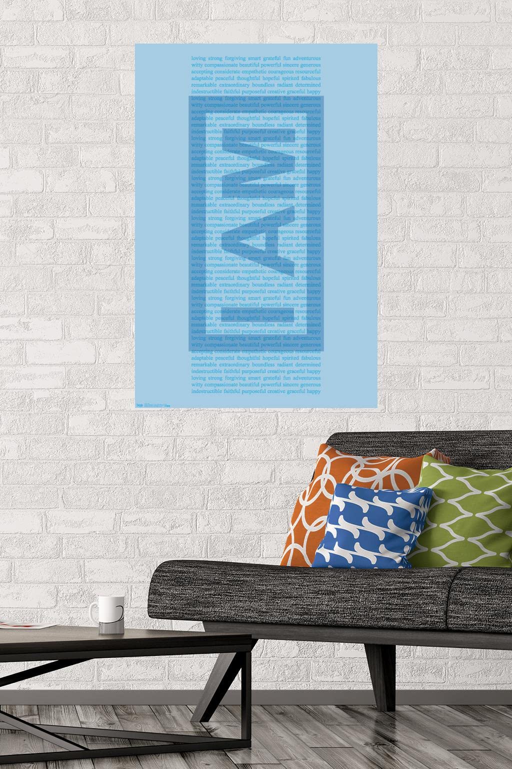 Trends International I Am - Text Wall Poster, 22.375" x 34", Unframed Version