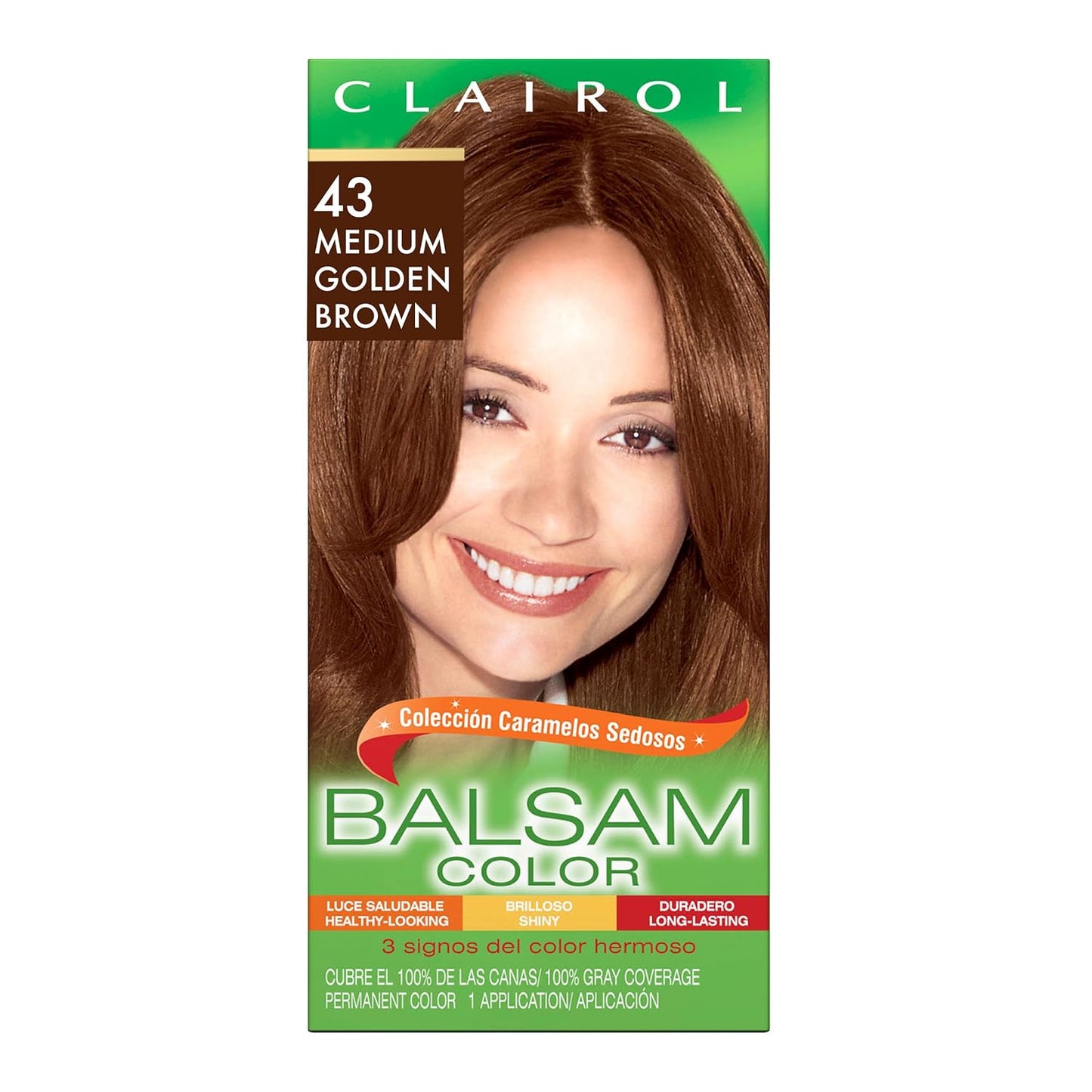 Clairol Balsam Permanent Hair Dye, 618 Black Hair Color, Pack of 1