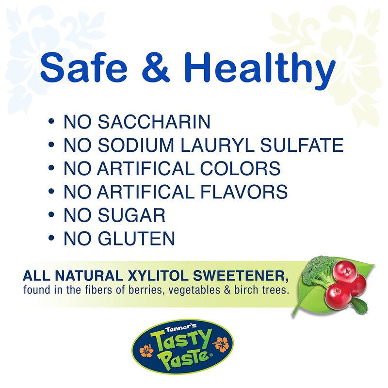 Tanner's Tasty Paste Vanilla Bling - Anticavity Fluoride Children’s Toothpaste/Great Tasting, Safe, and Effective Vanilla Flavored Toothpaste for Kids (4.2 oz.)