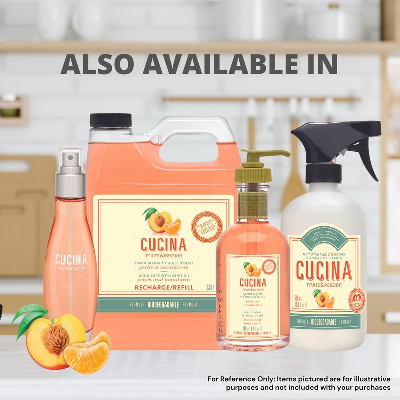 Cucina Fruits & Passion Peach and Mandarin Hand Soap, 200ml