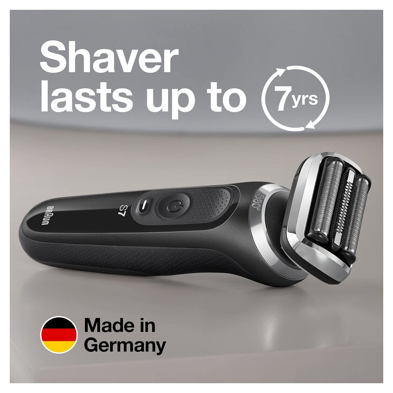 Braun Series 7 7085cc Flex Rechargeable Wet & Dry Men's Electric Shaver with Clean & Charge Station, Stubble & Beard Trimmer