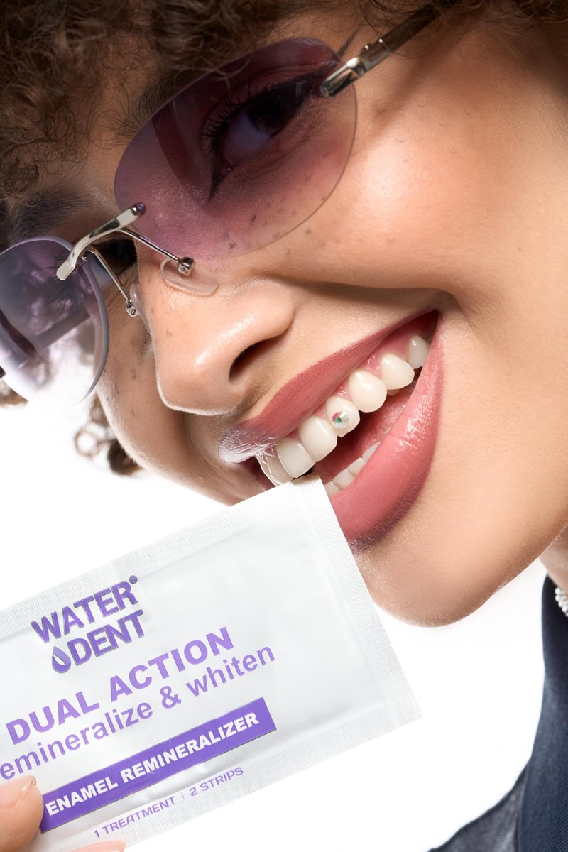 Gentle Whitening & Remineralization Teeth Strips | Helps Your Teeth gets Stronger | 14-Treatment Kit for Sensitive Teeth | Peroxide-Free Formula with Hydroxyapatite, Papain & Coconut Oil (28 Strips)
