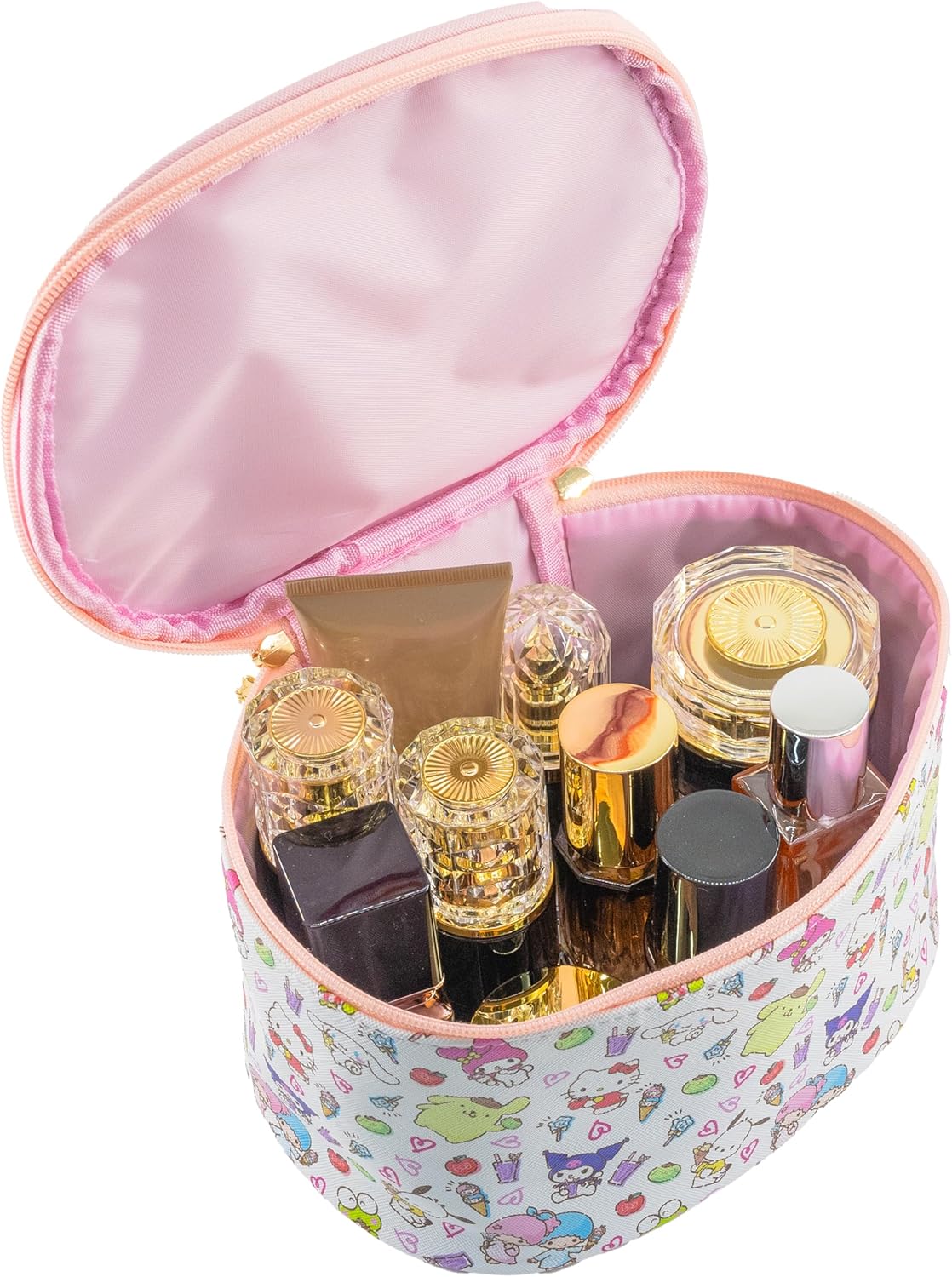 Hello Kitty Makeup Bag - Cute Travel Toiletry Organizer for Women & Girls | Ideal for Kids, Stylish Cosmetic Case