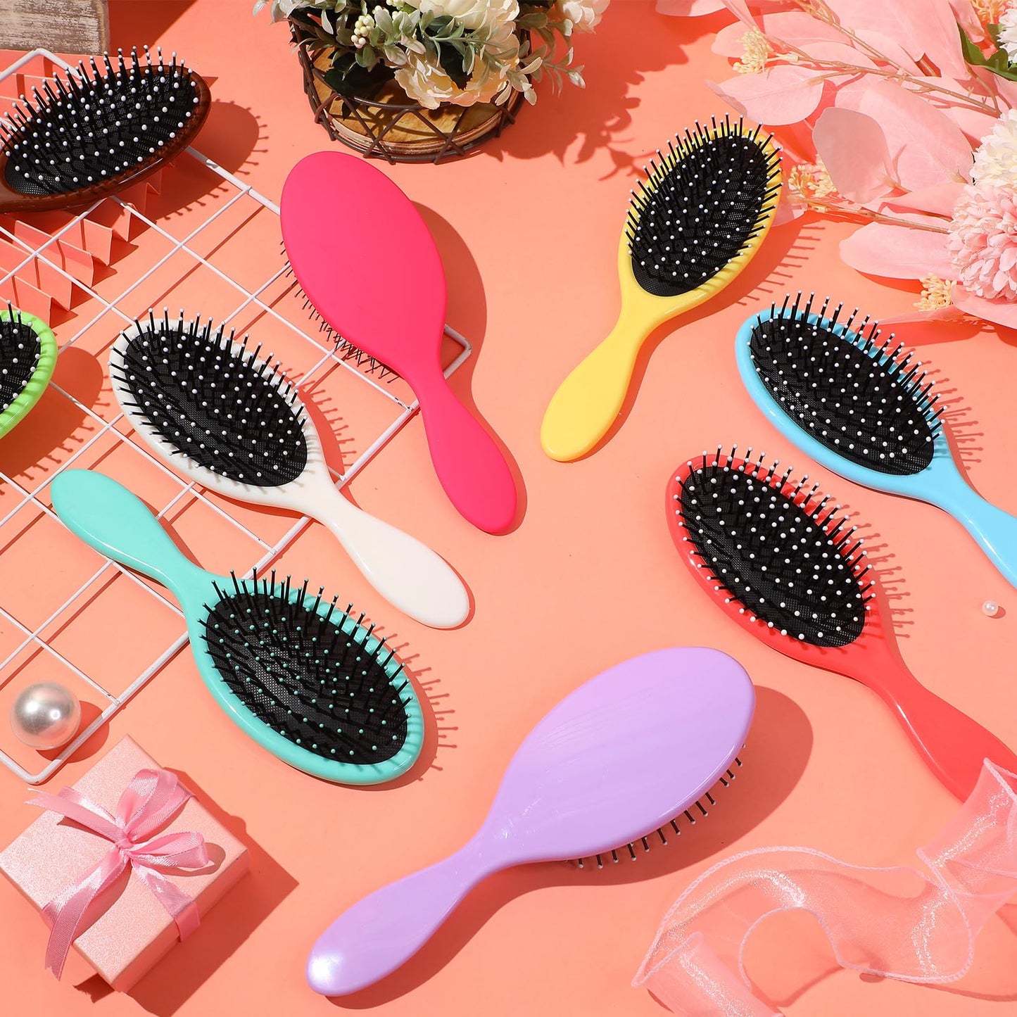Suclain 30 Pcs Hair Brushes Bulk for Women, Travel Detangling Brush