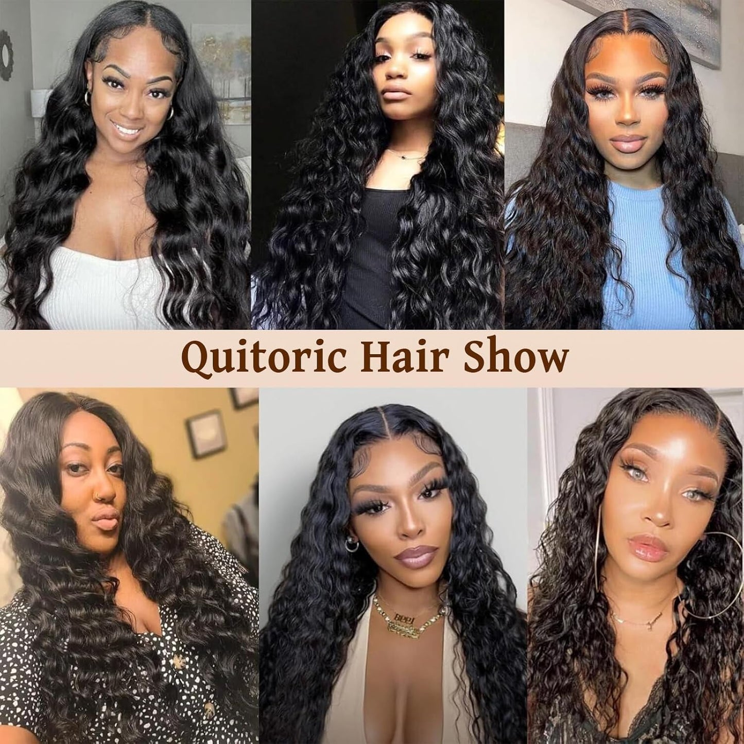 Deep Wave Human Hair Bundles - 100% Unprocessed Natural Black Curly Extensions | 22 Inch