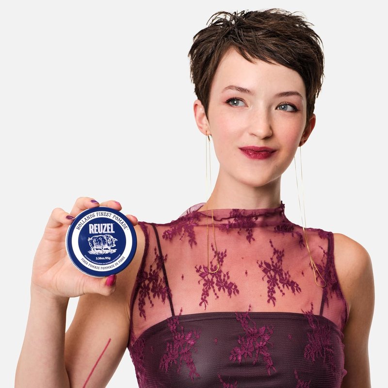 Reuzel Fiber Pomade - Firm Hold & Pliable Styling | Water Soluble, Low Shine, Easy Wash Out for All Hair Types