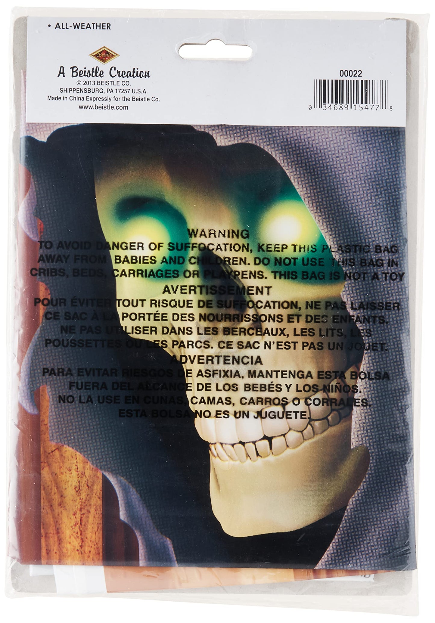 Beistle Grim Reaper Restroom Door Cover